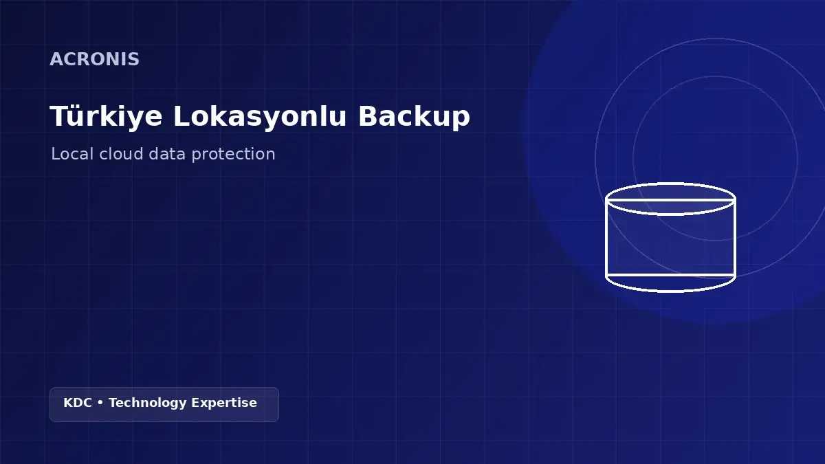 Acronis Türkiye Cloud Backup